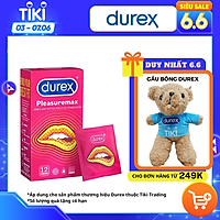 Bao cao su Durex Pleasuremax Hộp 12 Bao