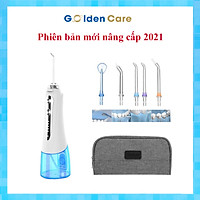 Máy Tăm Nước Cầm Tay Cao Cấp H20FLOSS HF-9P Kèm 5 Vòi Xịt Vệ Sinh Răng Miệng - Hàng Chính Hãng