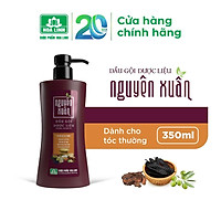 Dầu gội Dược liệu Nguyên Xuân nâu 350ml - Tóc thường (Khuyến mại thêm 35ml giá không đổi)