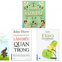 Combo 3 quyển: Lagom - Vừa Đủ - Đẳng Cấp Sống Của Người Thụy Điển + Làm Điều Quan Trọng + Đạo - Con Đường Không Lối (Tặng kèm bookmark danh ngôn hình voi)