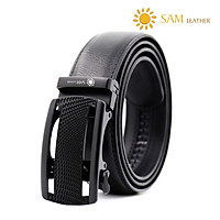 Dây Nịt Nam SAM Leather SFDN202- Thắt Lưng Nam Da Bò Cao Cấp/ Mặt Khoá Thắt Lưng Hợp kim kẽm Không Gỉ, Men's belts