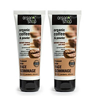 Combo 2 Kem tẩy tế bào chết mặt Organic Shop Organic Coffee & Powder (75ml*2)