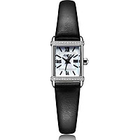 Đồng Hồ Nữ Julius Star Hàn Quốc JS-002A Dây Da - Màu Đen