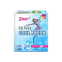 Bộ 7 băng vệ sinh Diana SENSI Cool Fresh Siêu Mỏng Cánh 08 miếng
