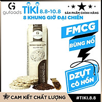 Bánh ăn kiêng, tập GYM gạo lứt GUfoods - có 3 lựa chọn yến mạch, huyết rồng, tím than (165g)
