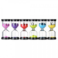 Bộ 6 Đồng Hồ Cát Nhiều Sắc (1-30 Phút)