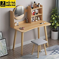 Bàn trang điểm có gương tròn không bao gồm ghế đẹp NLL-84