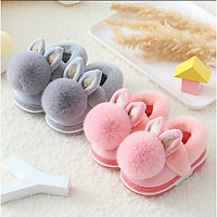 Giày bốt cho bé gái và bé trai giày giữ ấm thỏ con, gấu con xinh xắn