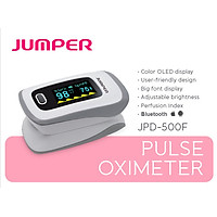 MÁY ĐO NỒNG ĐỘ OXY BÃO HÒA TRONG MÁU SPO2, PR, PI JUMPER JPD-500F Kết nối bluletooth với điện thoại, màn hình OLED ( FDA hoa kỳ chứng nhận )