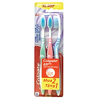 Lô 2 + 1 Bàn chải đánh răng Colgate mềm mảnh sạch sâu - 00758