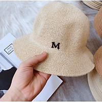 Mũ Cói Vintage Chữ M Mẫu Mới