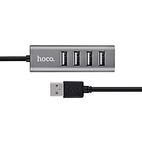 HUB USB 4 cổng Hoco truyền dữ liệu ổn định mở rộng cổng kết nối cho PC/Laptop HB1 - Hàng chính hãng