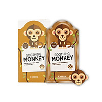 Hộp 10 mặt nạ chống lão hóa - ngừa mụn - săn chắc da Rainbow L'affair Soothing Monkey 250ml