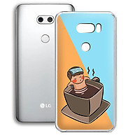 Ốp lưng điện thoại LG V30 - 01253 7896 RELAX02 - in hình chibi dễ thương - Silicon dẻo - Hàng Chính Hãng