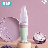 Bình Thìa Ăn Dặm Silicon AAG 327 Giúp Bé Tự Tập Ăn- Sản Phẩm Chính Hãng