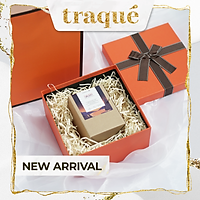 Set hộp quà + túi giấy cao cấp – xanh ngọc tiffany, cam hermes trang trí nơ