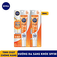 Combo 2 Tinh chất chống nắng Nivea VITAMIN CE Dưỡng da sáng khỏe SPF50 PA+++ (30ml) - 98318