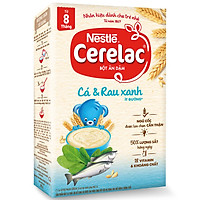 Bột ăn dặm Nestlé CERELAC CÁ VÀ RAU XANH hộp 200g (từ 8 tháng)