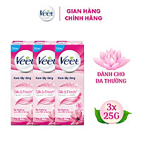 Combo 3 Kem Tẩy Lông Cho Da Thường Veet Silk Fresh 25G