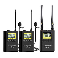 Bộ Thu Âm Video Không Dây Chuyên Nghiệp Đen K&F CONCEPT (2 Máy Phát + 1 Máy Phát)