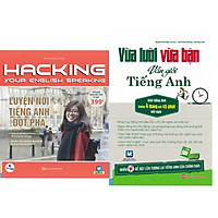 Combo 2 cuốn Vừa lười vừa bận vừa giỏi tiếng anh+ hacking Luyện nói tiếng anh đột phá( tặ