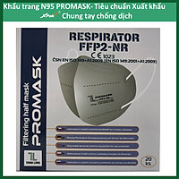 Khẩu trang y tế N95 PROMASK FFP2 (Xám) 5 lớp kháng khuẩn hộp 20 cái