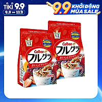 Combo 2 gói Ngũ cốc hoa quả Calbee Furugura Nhật Bản (gói 800g x 2)