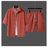 Bộ Quần Áo Nam Tay Ngắn Cổ Bẻ Áo Khuy Cài Quần Short Có Túi Kiểu Dáng Trẻ Trung Thời Trang Zenkonu QA NAM 1000071