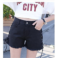 Quần short kaki lai rách thắt dây MT261