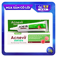 Kem giảm mụn mủ, mụn bọc, mụn đỏ và mụn trứng cá Acnevir Santafa xanh- Tuýp 10gr