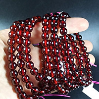 VÒNG TAY CHUỖI TRƠN NG.HỒNG LỰU ĐỎ ĐẬM TRONG