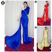 Đầm dạ hội lệch vai hoa hồng kết cườm TRIPBLE T DRESS - size M/L - MS126Y