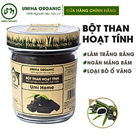 Bột Than Hoạt Tính Nguyên Chất UMIHOME (125g) - Làm trắng răng, sạch sâu da mặt, loại bỏ mụn, giải đọc cho da