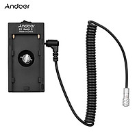 Andoer NP-F970 F750 Battery Plate Holder Adapter + BMPCC Power Adapter Cable Compatible with BMPCC 4K/ 6K Cameras
