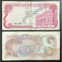 Tiền xưa Việt Nam, tờ 20 đồng Hoa văn