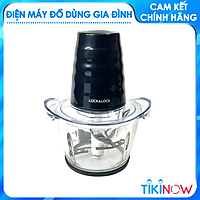 Máy Xay Thịt Cối Thủy Tinh Lock&Lock Meat Chopper EJM156BLK 1 Lít - Hàng Chính Hãng, 4 Lưỡi Dao Cho Lực Nghiền Mạnh, Công Suất 400W