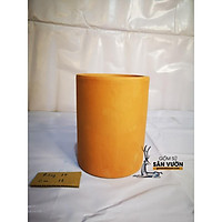 Chậu gốm đất nung kiểu TRỤ TRÒN TRƠN (1 cái 18x25cm) - chậu trồng cây, gốm sứ sân vườn Bình Dương