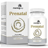 Prenatal Vitamins with Folate Probiotics and Enzymes for Morning Sickness and Nausea, 4 Month Supply One A Day Easy to Swallow Tablet for Expecting and Nursing Mothers Pre/Post Natal Multivitamin