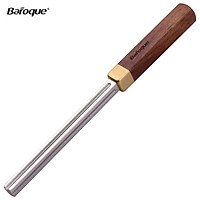 Baroque CD-20 Square Guitar Fret Dressing Metal File with 3 Carborundum Slots Wooden Handle Guitar Repair Maintenance