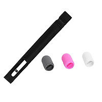 Stylus Pen Storage Travel Case + Replacement Pencil Caps For iPad Pro