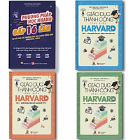 Combo Trọn bộ Giáo dục thành công theo kiểu Harvard + Phương pháp học nhanh gấp 16 lần