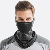 Men Face Shield Sunscreen Stretchy Breathable Moisture-wicking Anti-UV Cycling Hiking Outdoor Face Guard Veil