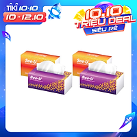 Combo 4 gói Khăn Giấy Rút See-U 2 Lớp 200 Tờ/gói