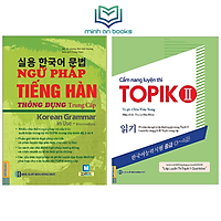 Combo Bộ 2 Cuốn Học Và Luyện Thi Tiếng Hàn Trình Độ Trung Cấp: Ngữ Pháp Tiếng Hàn Thông Dụng Trung Cấp + Cẩm Nang Luyện Thi Topik 2 - MinhAnBooks