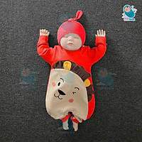 Body Dài Tay Kèm Mũ Sư Tử Đáng Yêu Cho Bé Sơ Sinh, Bé Trai Và Bé Gái Từ 0-2 Tuổi