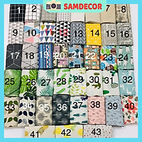 Vải bố canvas decor 57 mẫu size 50x50cm làm phông nền chụp ảnh, khăn trải bàn, rèm cửa...