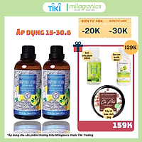 Combo 2 Lotion Bưởi Phục Hồi Tóc Hư Tổn Milaganics (100ml/Chai)