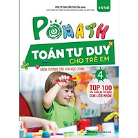 POMath - Toán Tư Duy Cho Trẻ Em 4-6 Tuổi (Tập 4) (Tặng Bookmark độc đáo CR) 