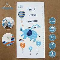 Khăn tắm cho bé và gia đình 100% Cotton Comfybaby kích thước 70*150cm hình voi