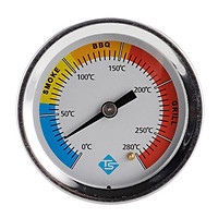KKmoon Stainless Steel Thermometer Bi-Metal Thermometer Dial Thermometer 0~280℃ for Grill Barbecue Smoker Oven